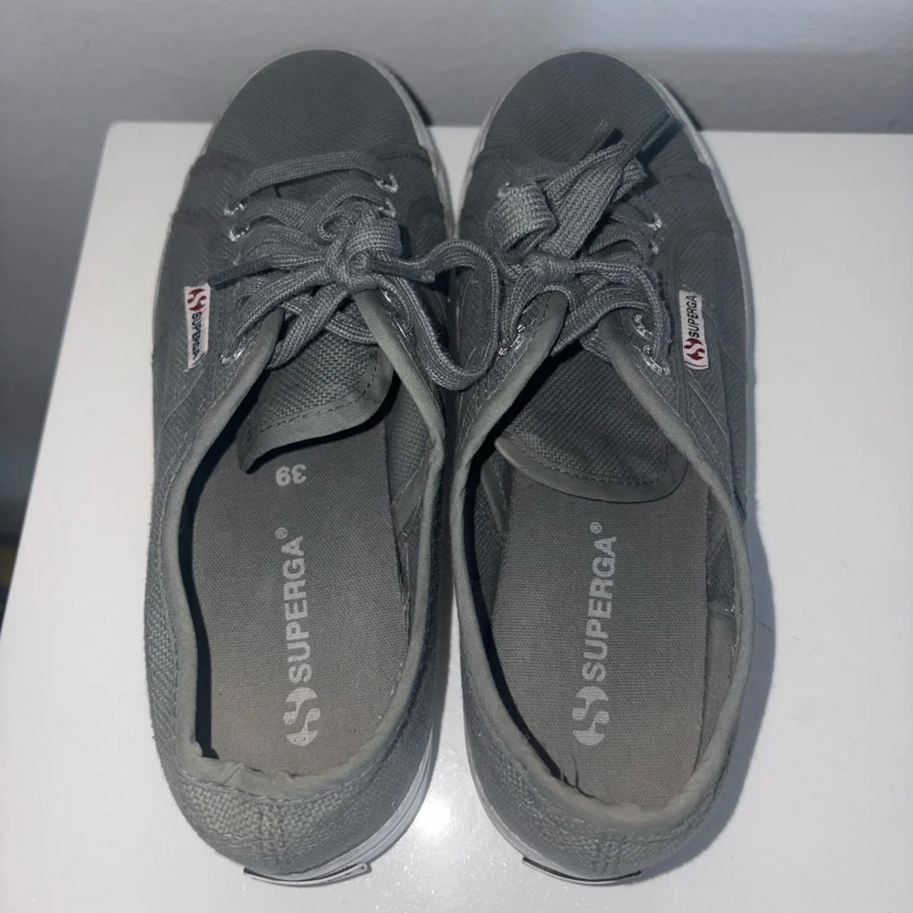 Superga Platform Sneakers gray